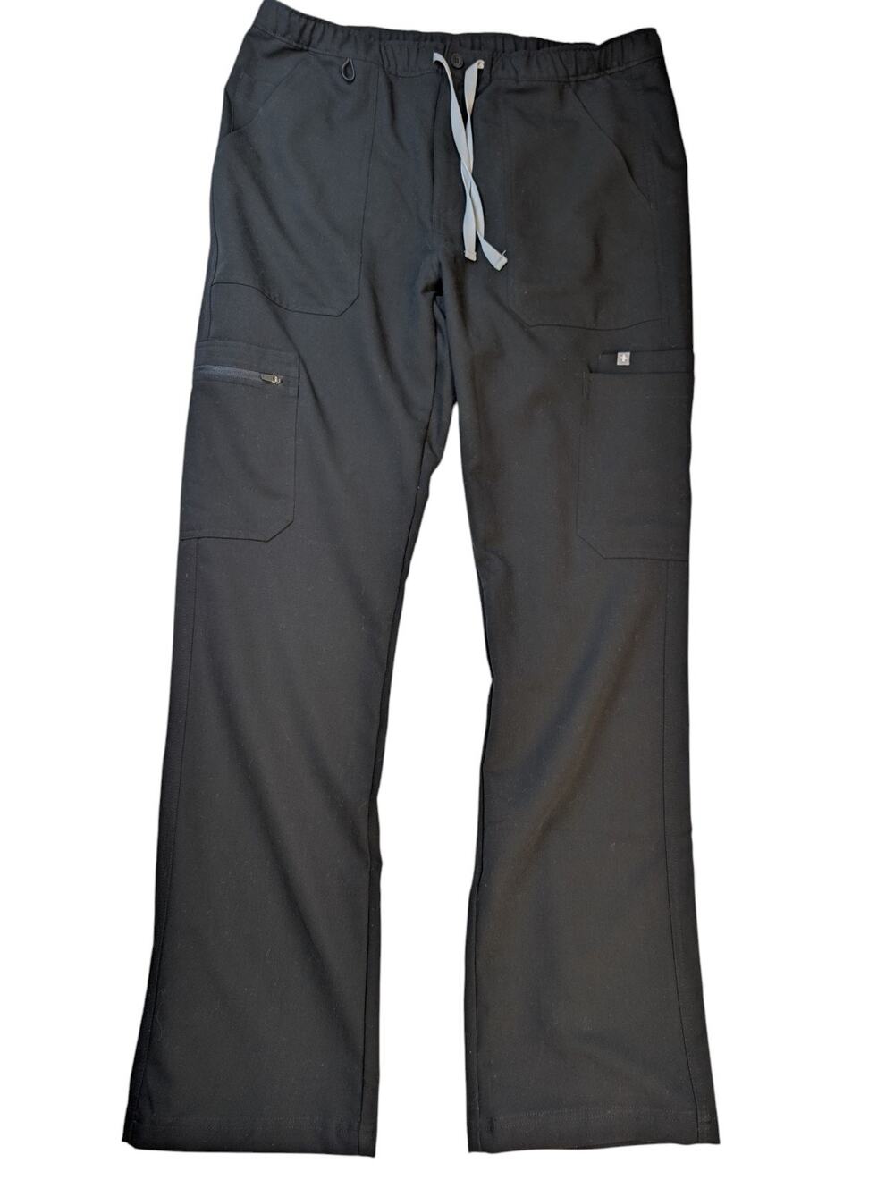 Figs Pisco Technical Collection Mens Large (36x34) Black Drawstring Tall Scrub